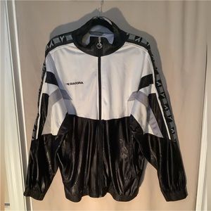 Diadora zip front bomber style soccer track jacket